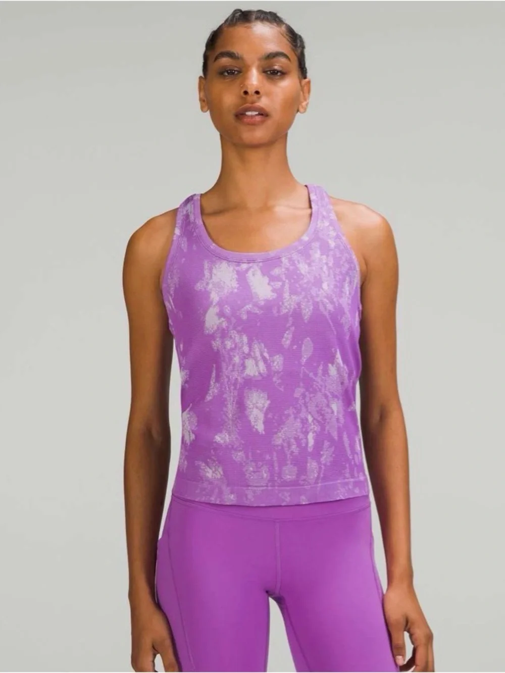 Lululemon Swiftly Tech Racerback Tank Top 2.0 Race Length Shadow Bloom Magenta 8